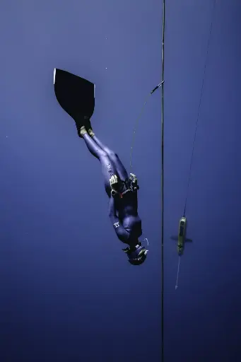 Freediving coaching session